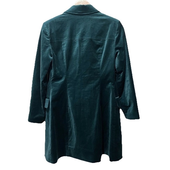 Maeve Anthropologie Teal Velvet Blazer Dress Women’s 6P Jacket Style Chic - Picture 3 of 11